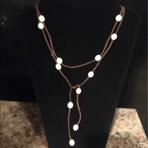 Grace & Heart pearl wrap lariat