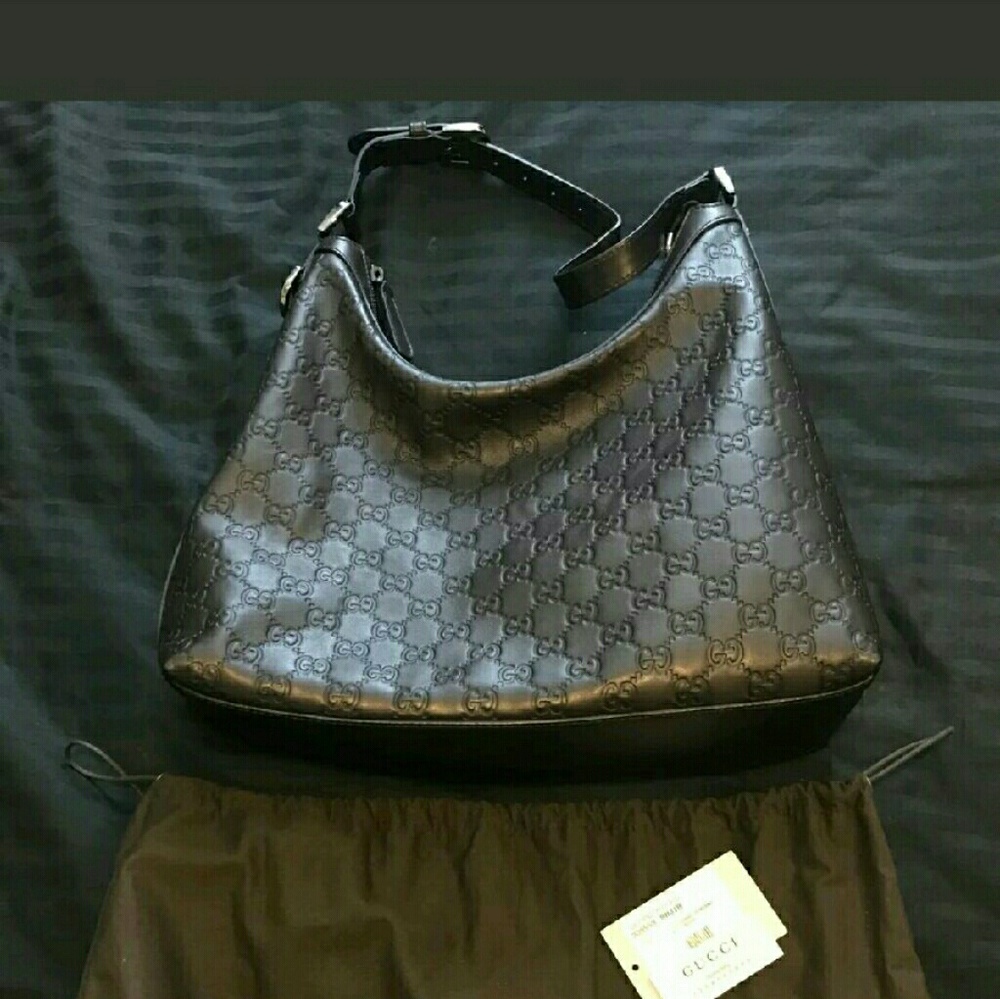 Authentic Gucci leather hobo