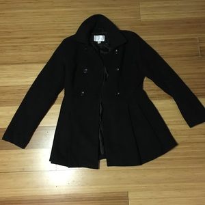 Black peacoat!