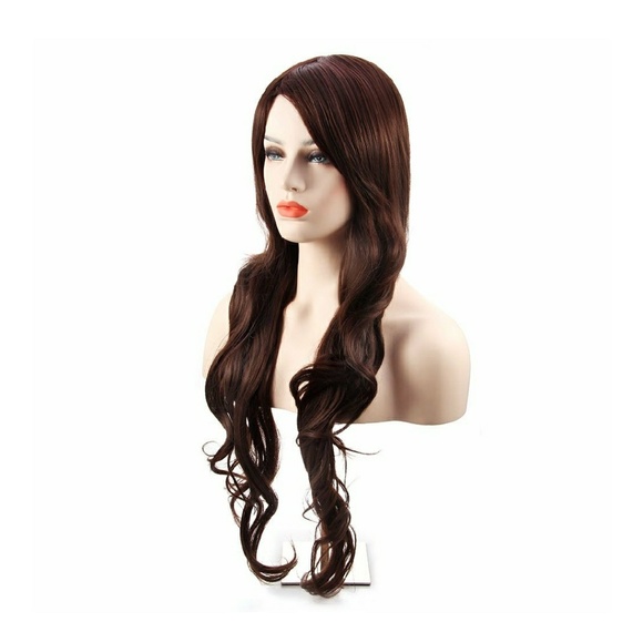 Dark Brown Glomorous Curly Wave Wig main image 5
