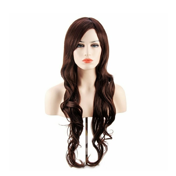 Dark Brown Glomorous Curly Wave Wig main image 4