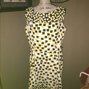 💋Yellow Black and White Dress💋