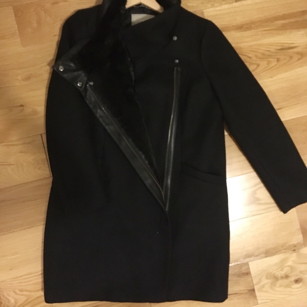 Banana Republic Black Wool Coat