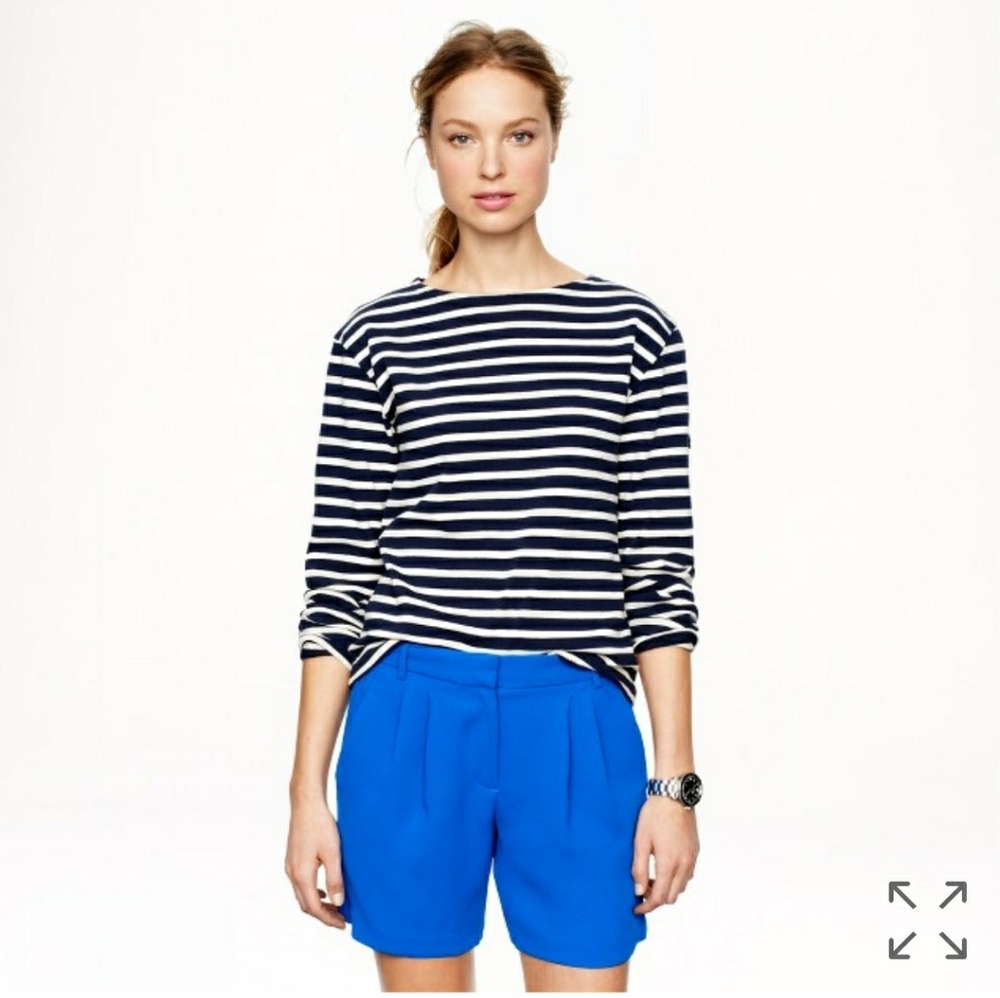 J. Crew pleated crepe short