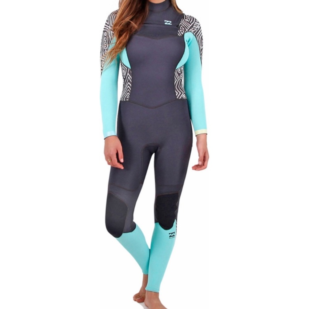 BILLABONG 4/3 CHEST ZIP WETSUIT in GEO DIAMOND 4