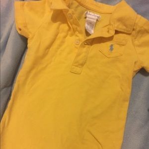 Yellow Ralph Lauren polo romper
