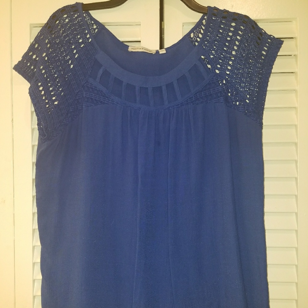 Royal blue top