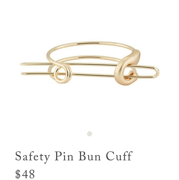 New Safety Pin Bun Cuff in 3 color choices main image 4