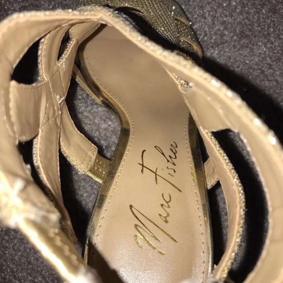 Marc Fisher Gold Heels - Picture 7 of 7