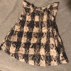 Infant baby gap dress blue and white pattern 3/6mo