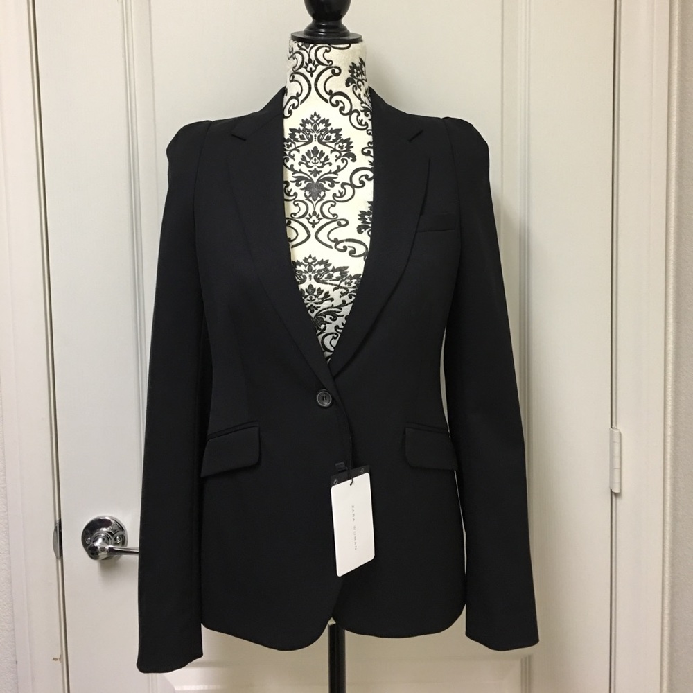 *SOLD!* Zara Blazer with Pleated Shoulder