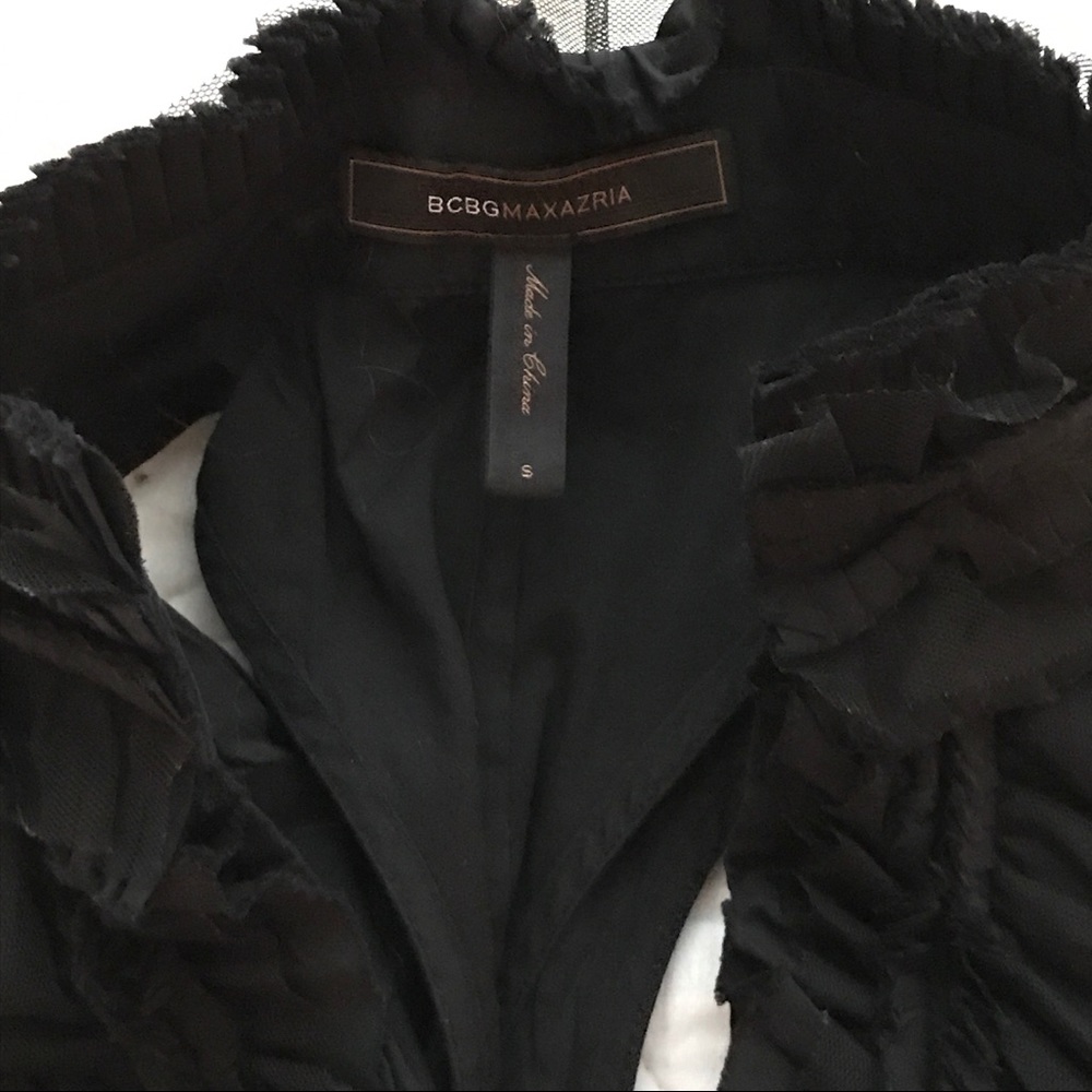 BCBG Ruffle Front racerback tunic - Picture 4 of 5