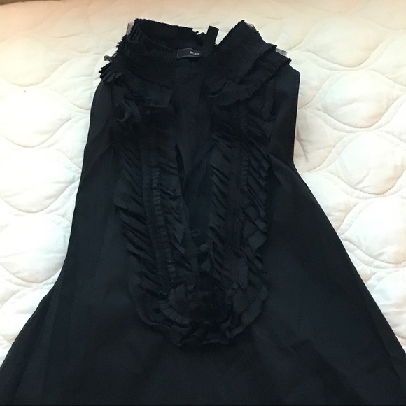 BCBG | Tops | Bcbg Ruffle Front Racerback Tunic | Poshmark