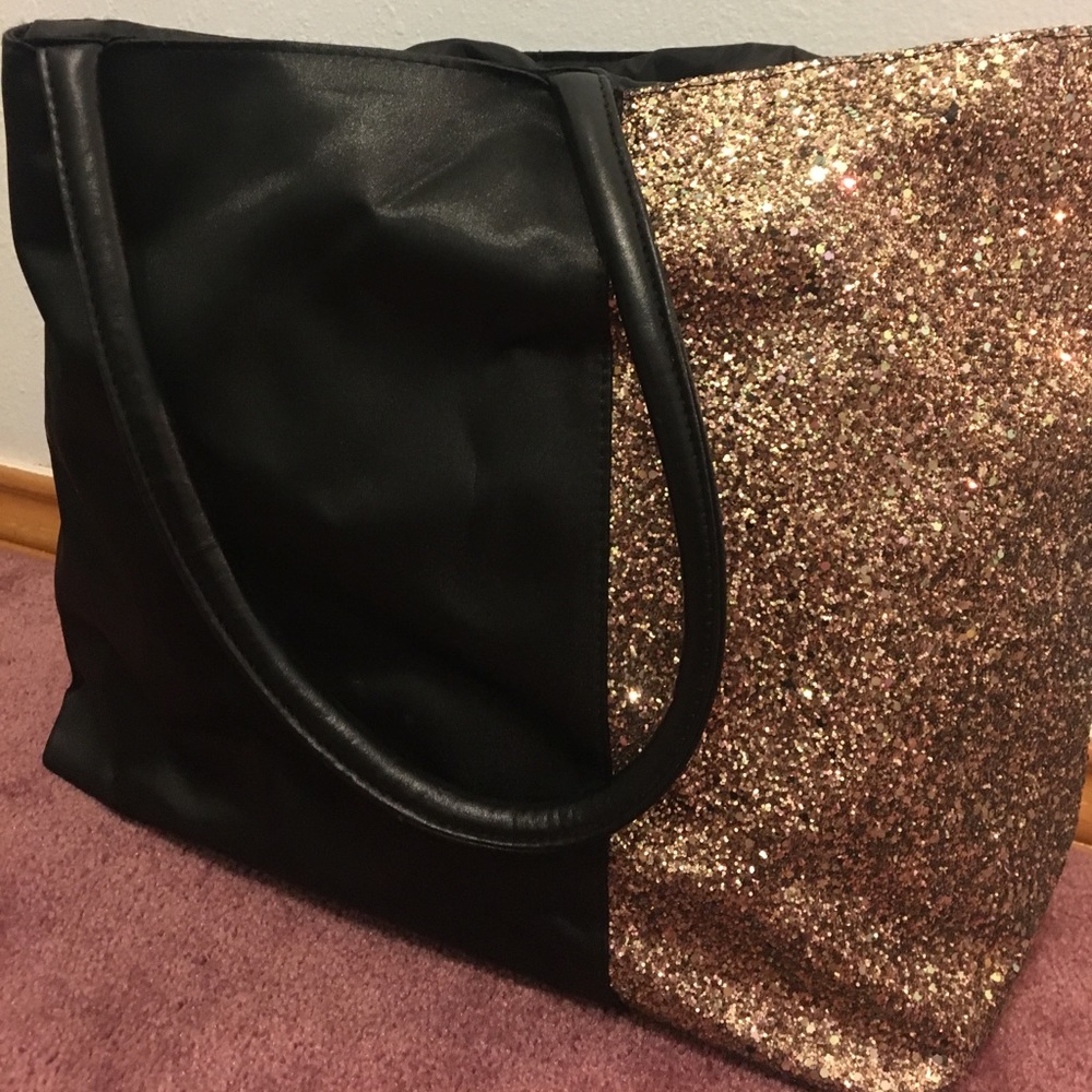 Large satin tote bag
