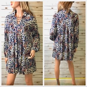 Fashion Union Boho Smocked Dress