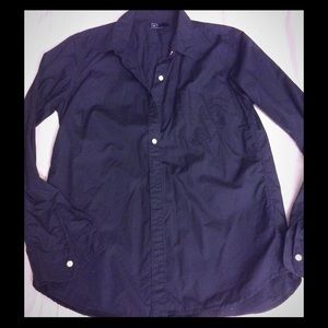 Gap navy blue, fitted button up.
