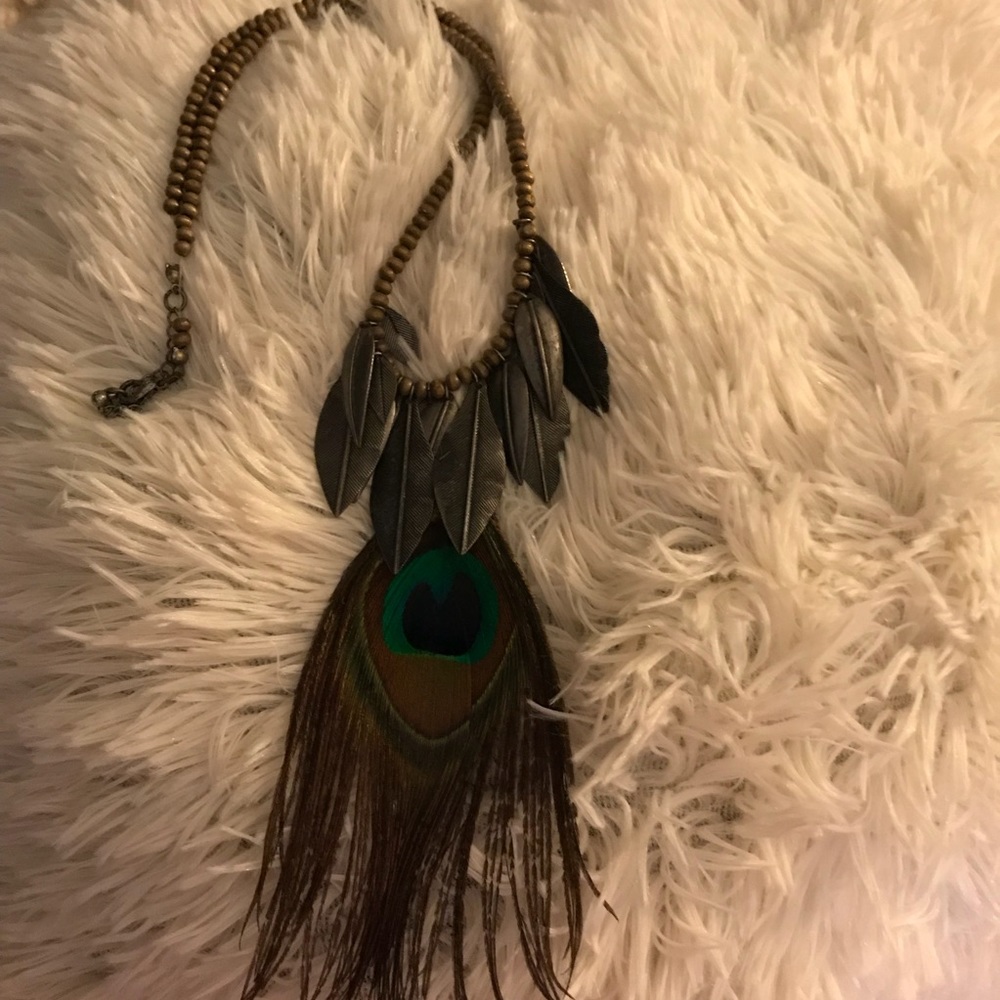Peacock necklace