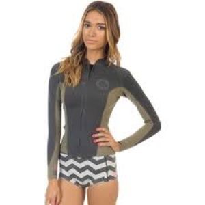 Billabong Surf Capsule Wetsuit Jacket Gray Olive 6