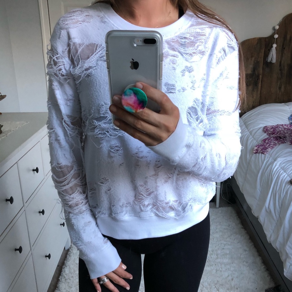 NWOT Hole-y sweater