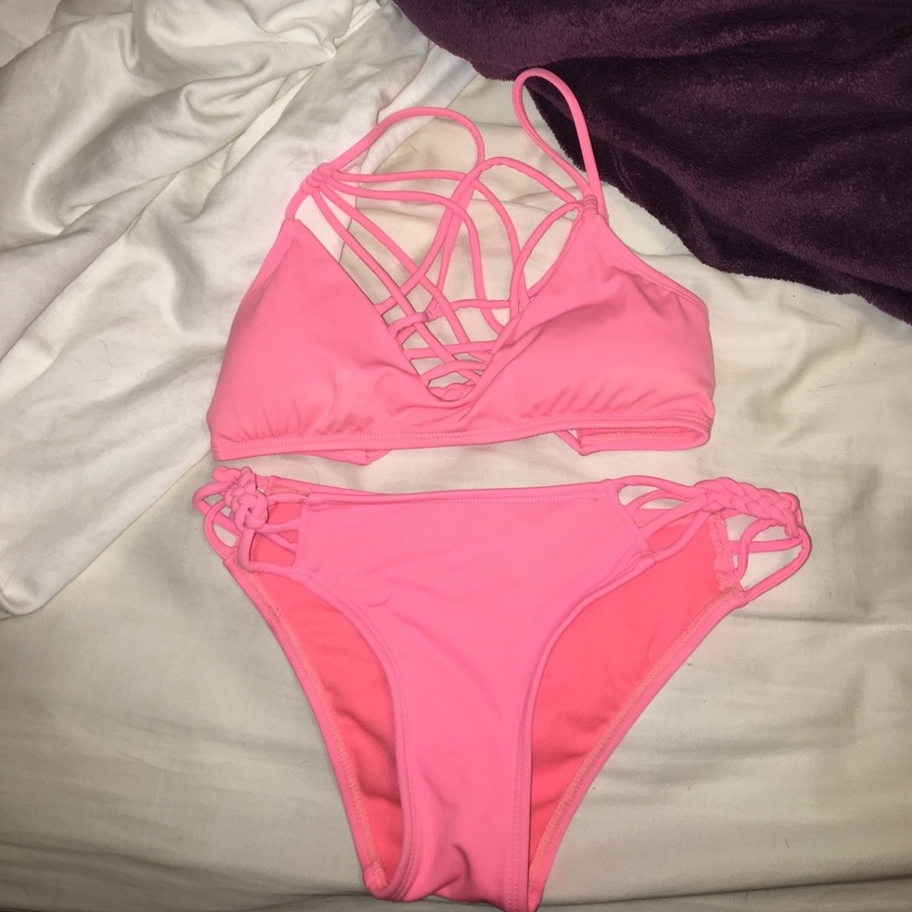 LA hearts pink bikini size xs