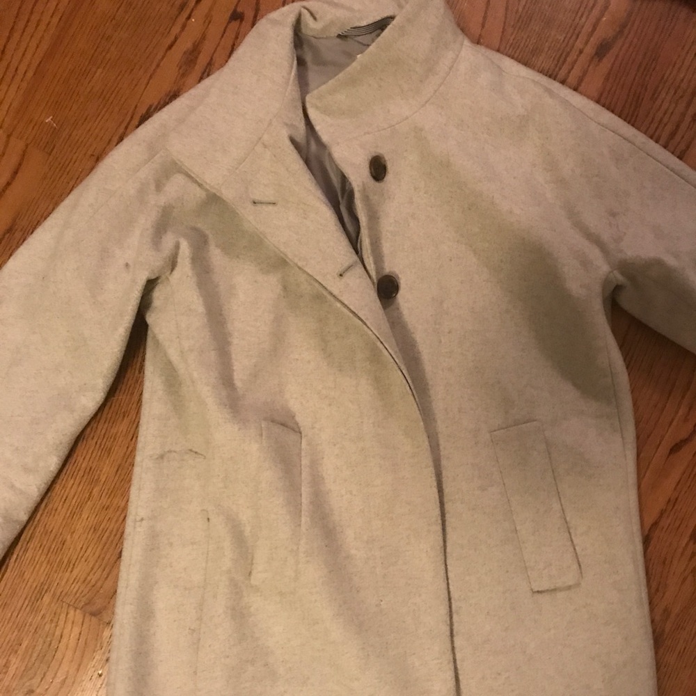 J Crew Buttoned City Coat