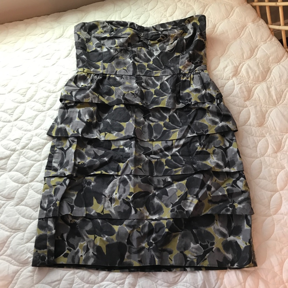 J Crew winter floral cocktail dress