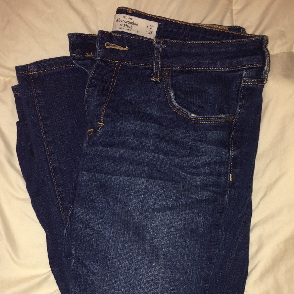 Indigo AnF skinny jeans, like new