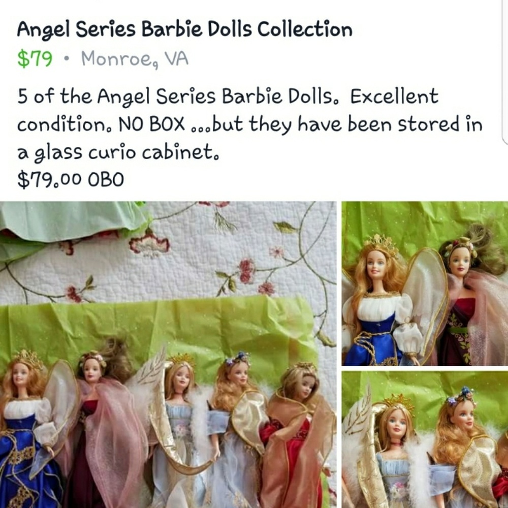 Angel Series Barbie Dolls, 6 pieces - Picture 5 of 5