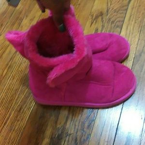 Pink booties