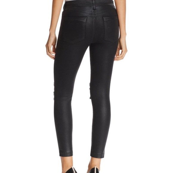 Joe's Jeans Charlie Coated Ankle Jeans Distressed - Picture 2 of 5