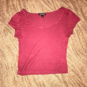Maroon crop top