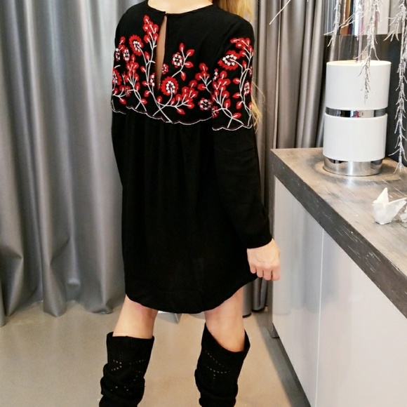 EMBROIDERED DETAILED TUNIC DRESS - Picture 4 of 4