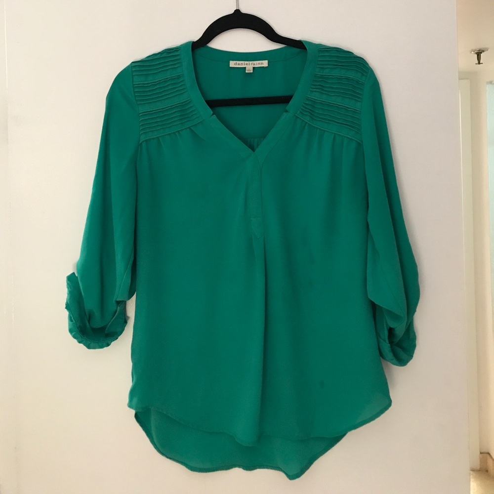 Green blouse