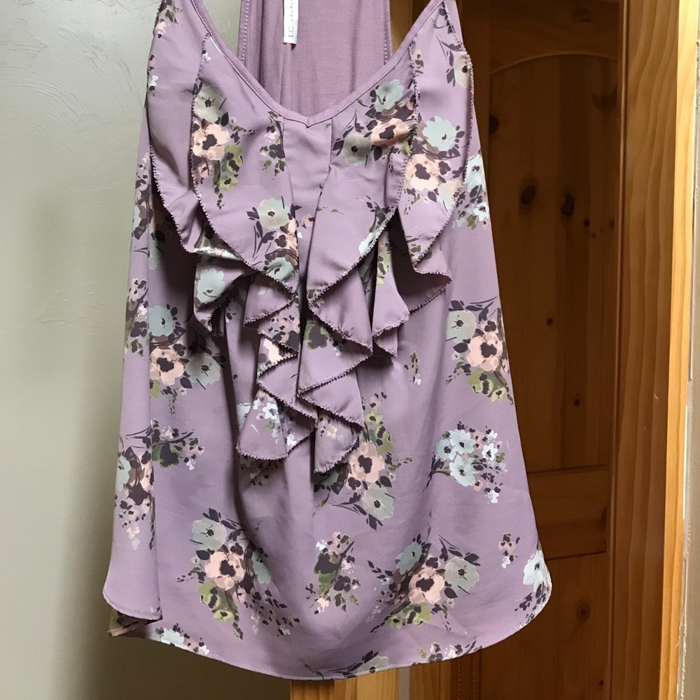 LC Lauren Conrad Floral Tank