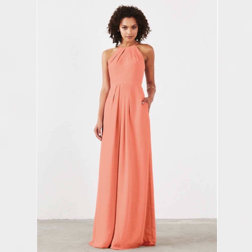 Formal/Bridesmaid Maxi Coral Dress