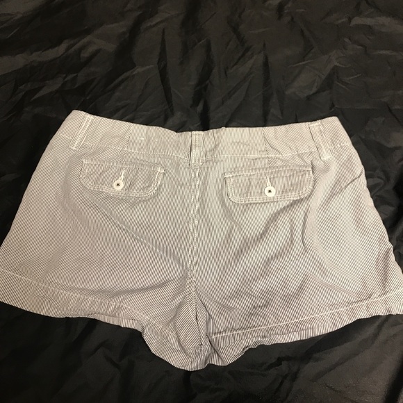 Navy and white pin stripe shorts - Picture 1 of 3