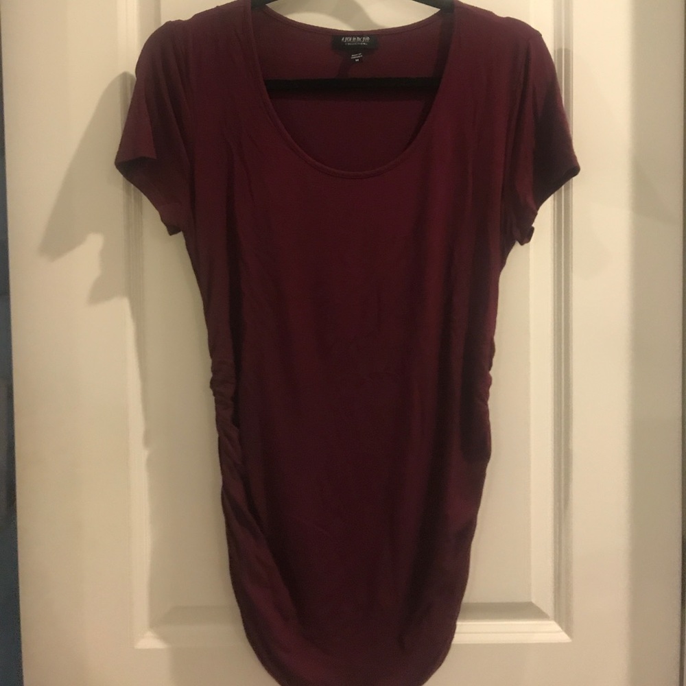 Maroon top
