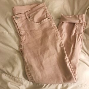 Blush Pink Skinny Jeans