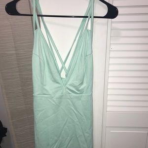 NastyGal club dress in Baby blue
