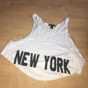Forever 21 flowing New York tank