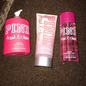 Pink Victoria’s Secret  body trio