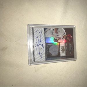 Danny Espinosa signed, and jersey baseball card