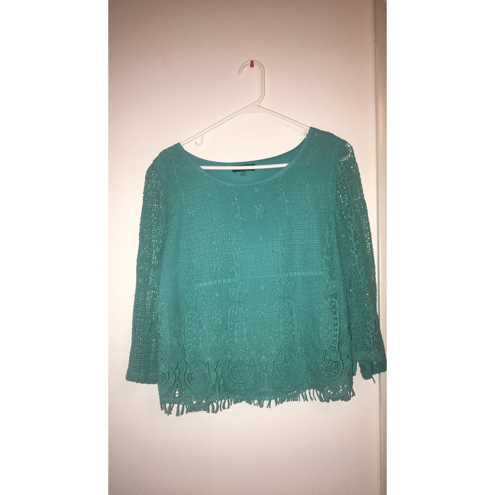 Teal boutique shirt