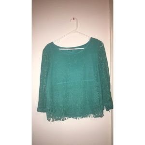 Teal boutique shirt