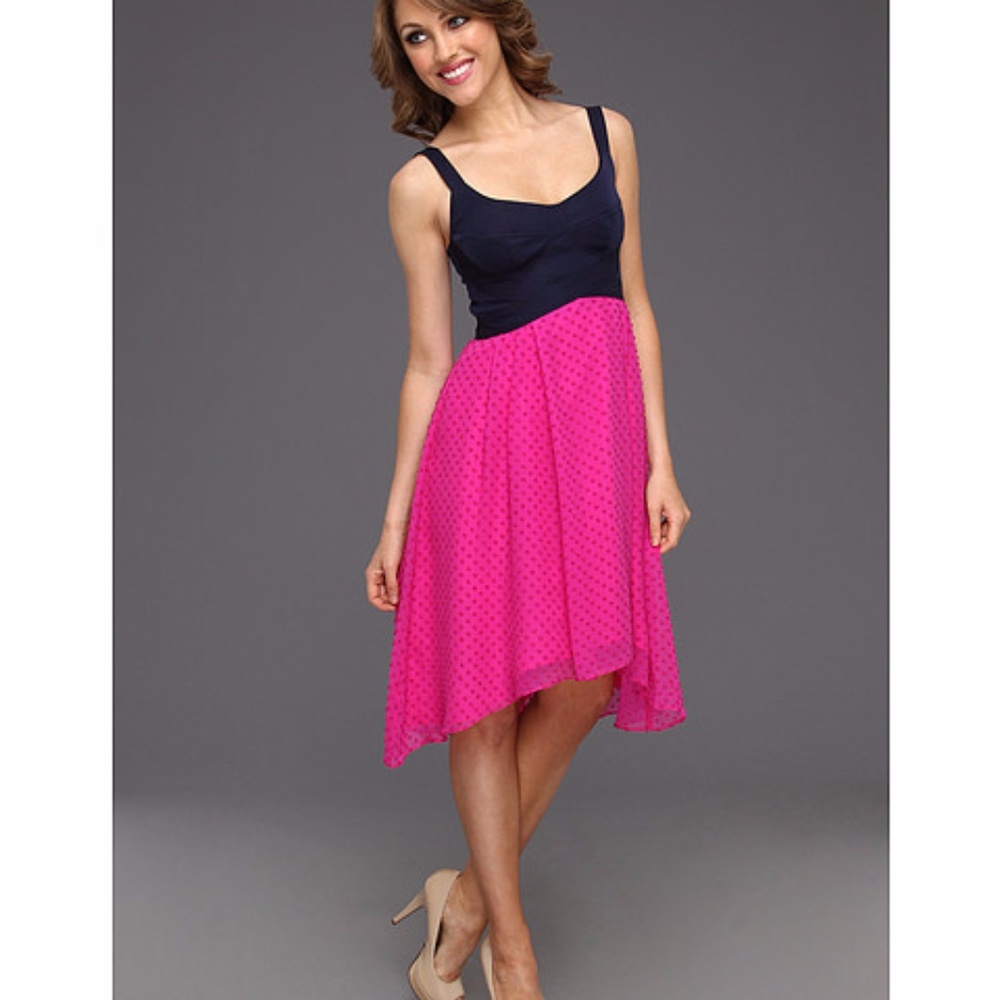 Nanette Lepore Women-Magenta Mermaid Silk SZ 8