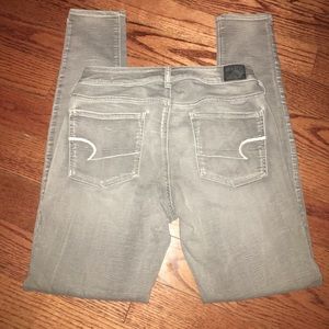 Grey stretch skinny jeans