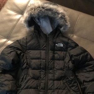 The North Face Girl Faux Fur Hood Coat