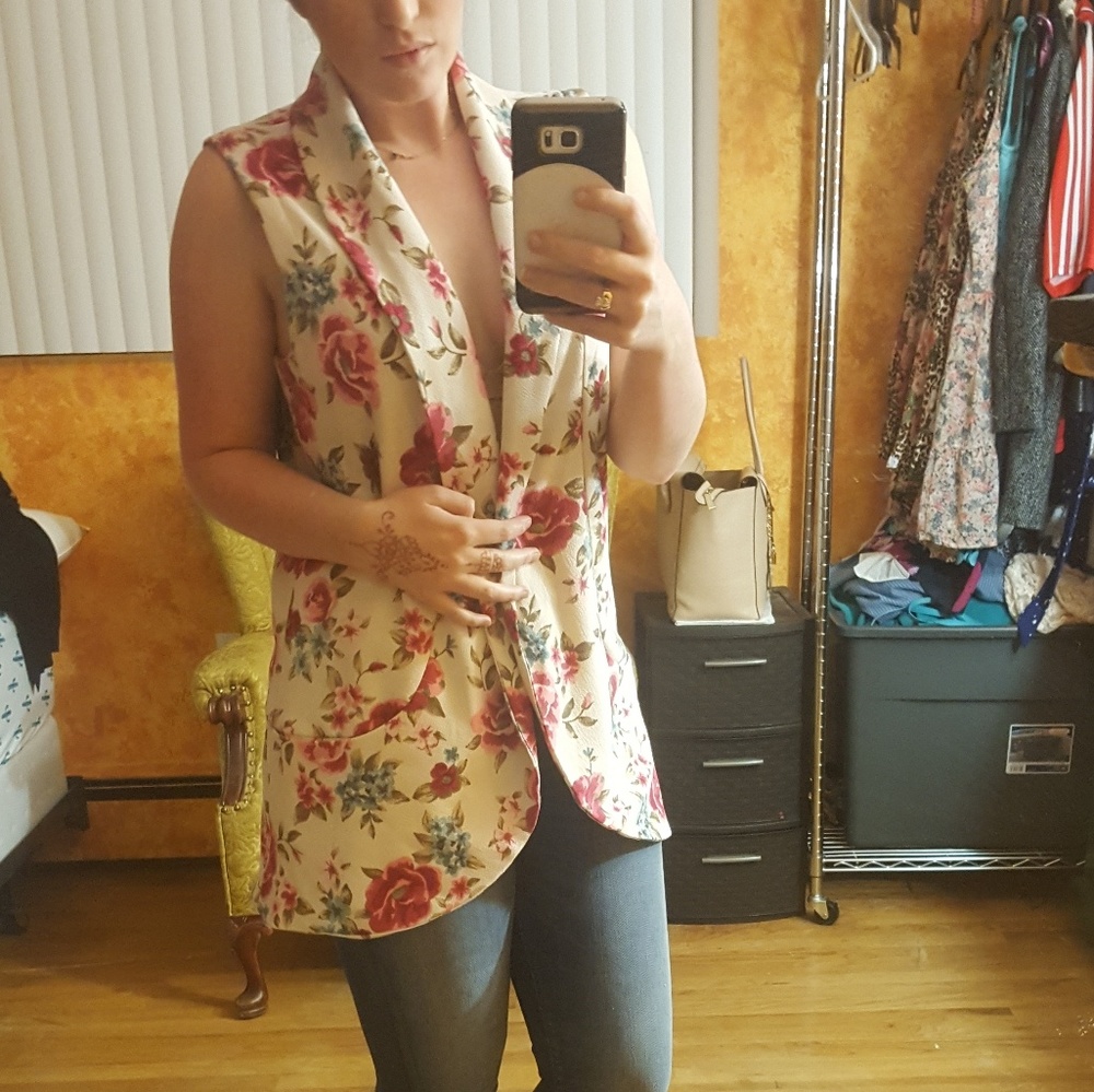 Adorable Floral Vest