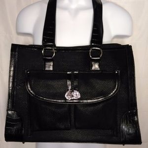 Coldwater Creek Computer Bag Briefcase Black Large