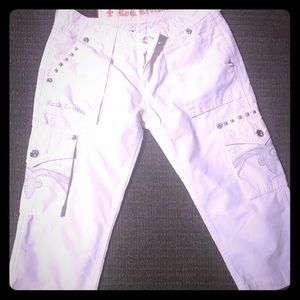 Rock Revival size 25 white capris